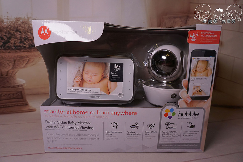[親子育兒] 2016寶寶監視器推薦(手機app):Motorola Wifi嬰兒數位影像家用高解析監視器(HD):MBP854CONNET,寶寶睡覺監視器,家用網路監視器. @小腹婆大世界