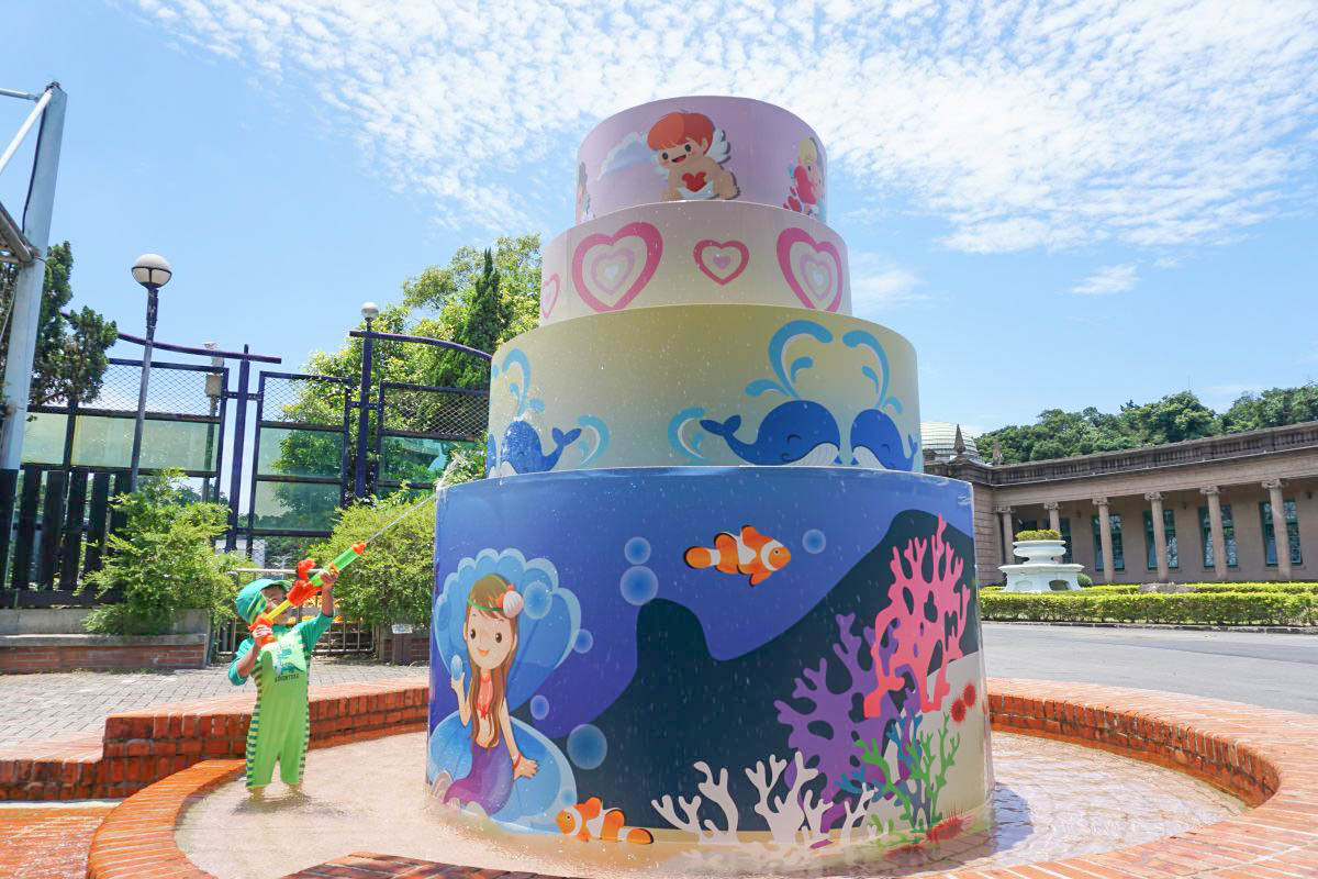 台北玩水景點》自來水園區、自來水博物館，超沁涼玩水園區，銅板價就可以玩整天！