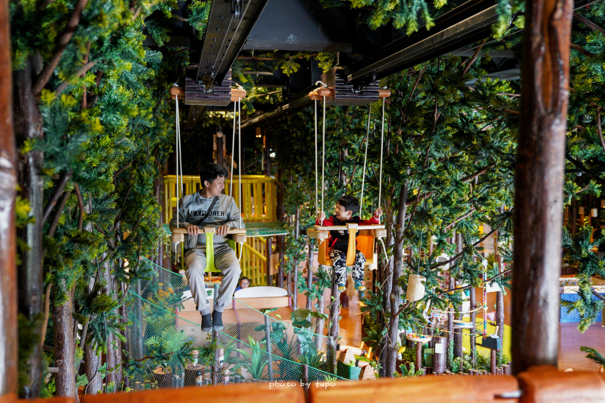 台中親子景點》台中木育森林麗寶門市,全台最大規模的體驗區,七大必玩主題,五十多種木製設施,大人也可玩