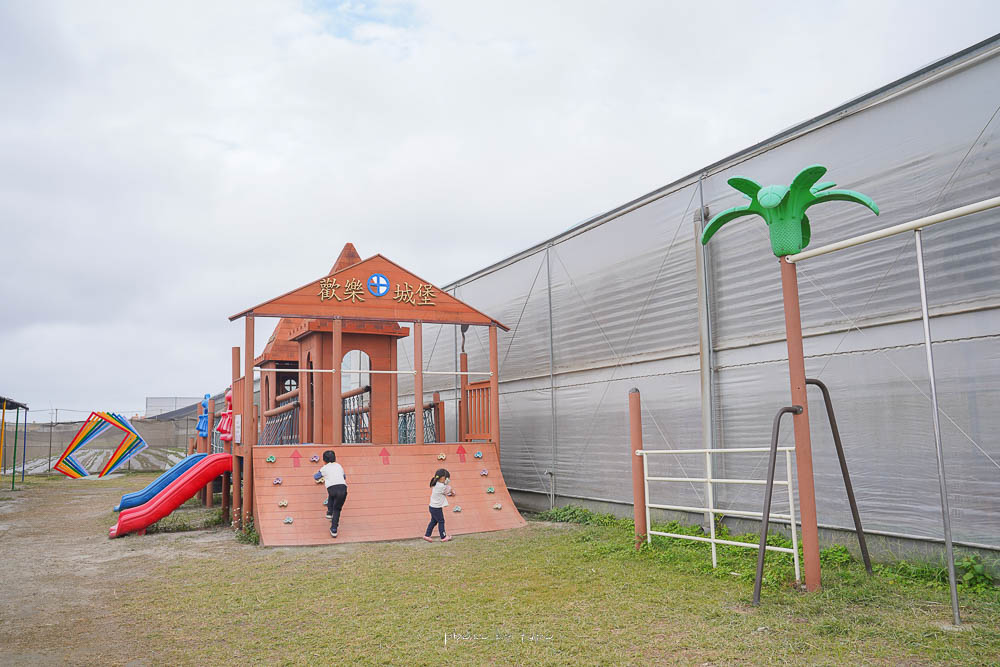 彰化景點》樂採果溫室農場開園囉，超好玩的農場樂園，採草莓控窯釣魚，城堡溜滑梯，DIY，玩到不想回家！