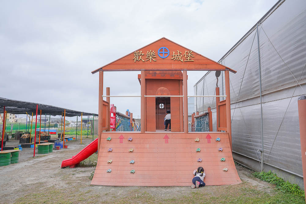 彰化景點》樂採果溫室農場開園囉，超好玩的農場樂園，採草莓控窯釣魚，城堡溜滑梯，DIY，玩到不想回家！