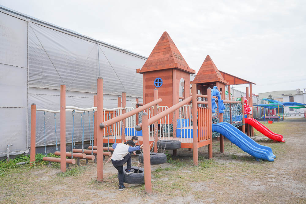 彰化景點》樂採果溫室農場開園囉，超好玩的農場樂園，採草莓控窯釣魚，城堡溜滑梯，DIY，玩到不想回家！