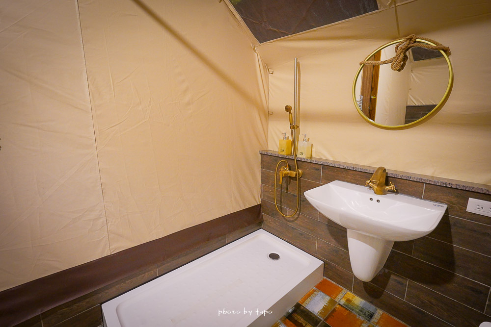 彰化景點》清水那方豪華露營，全台唯一山泉SPA豪華露營帳篷Glamping，一泊三食體驗