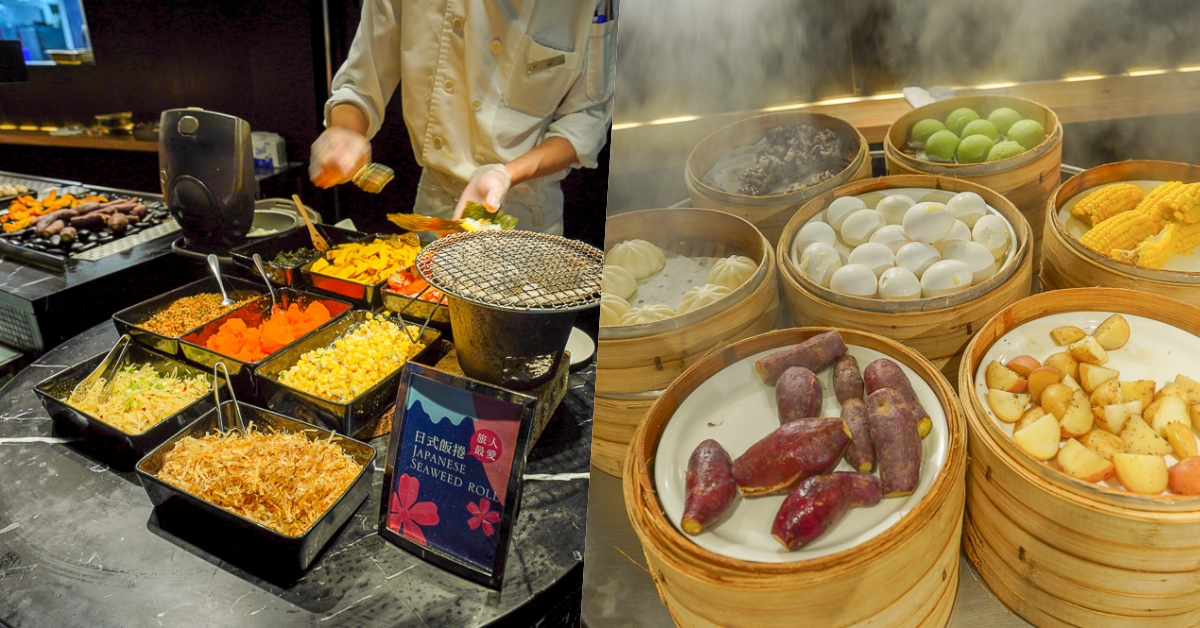 晶華酒店早餐栢麗廳吃到飽，CNN推薦台灣必吃自助餐，現做歐姆蛋海苔捲