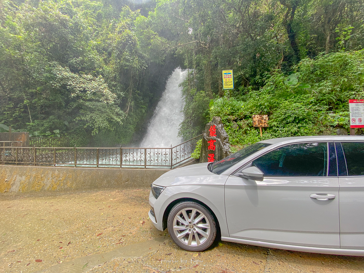 南投埔里景點》能高瀑布，下車即可抵達的超壯觀瀑布，雙瀑布超消暑潭頭
