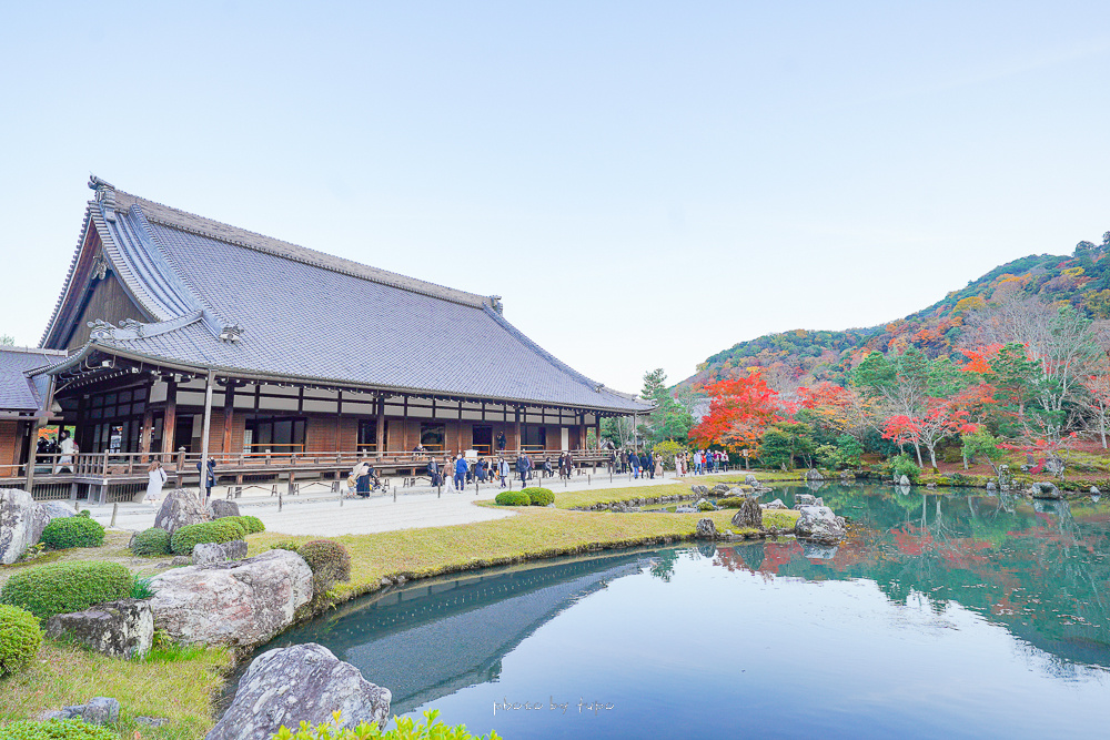 嵐山景點》天龍寺,超爆美的楓葉林、如詩如畫的曹源池庭園、門票收費 @小腹婆大世界