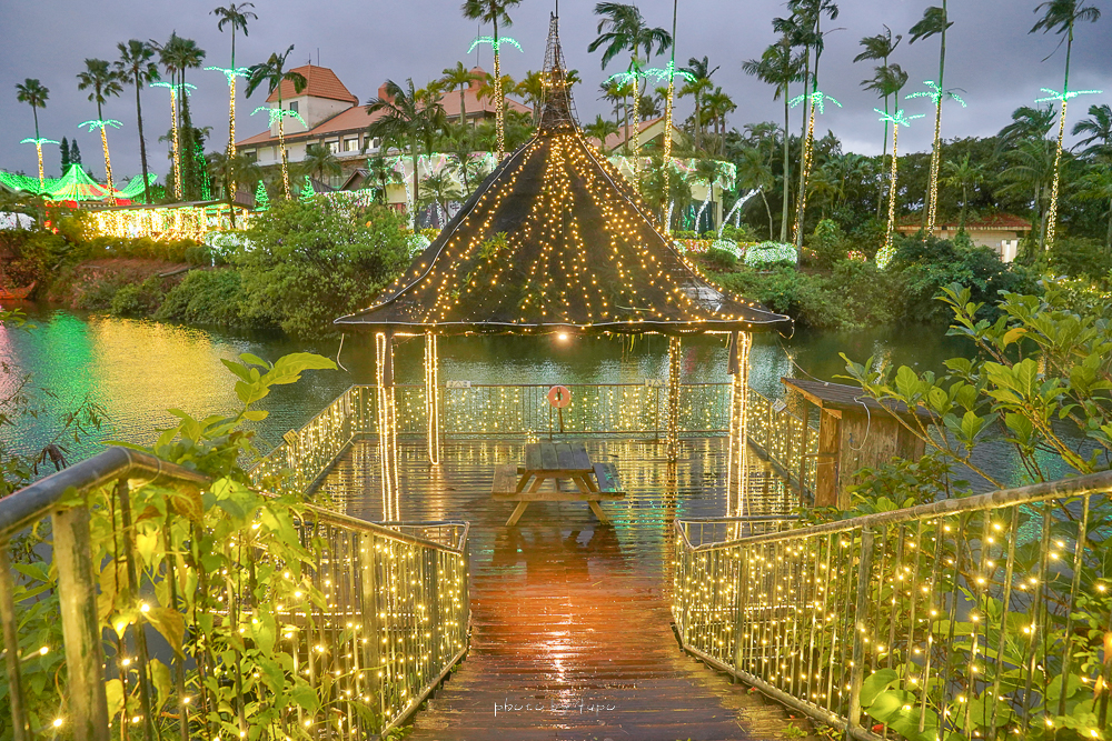 沖繩點燈活動》東南植物樂園光之散步道，超爆可愛神奇寶貝、城堡燈區必拍亮點