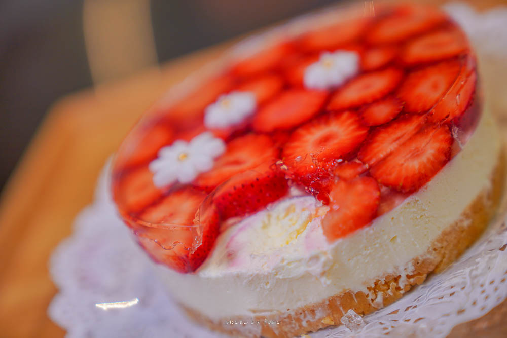 彰化隱藏版甜點|Rose Story 玫瑰故事手作甜點間,草莓凍凍生乳酪蛋糕