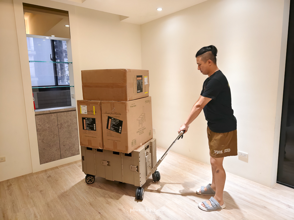 使用一年真實心得分享｜CODE LIVING 可擴充式折疊收納手推車二代，變形金剛級神車！一格變二格，超大容量帶娃、買菜、露營全搞定