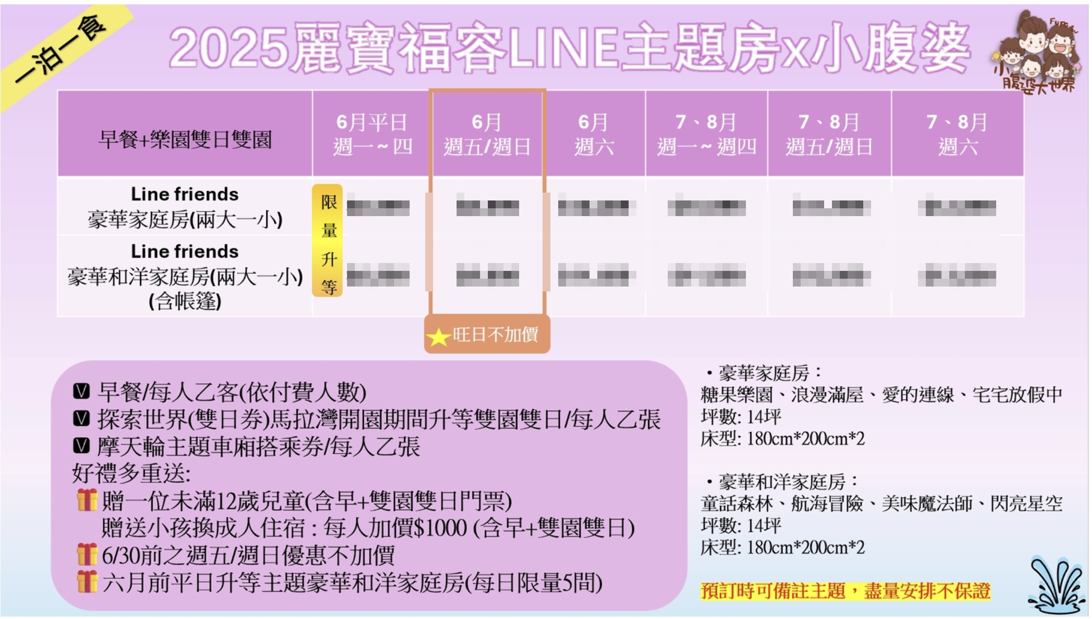 2025台中住宿快閃團｜獨家麗寶雙開快閃，一次兩館通通可以訂，麗寶福容LINE主題房、麗寶賽車旅店，再加送雙日樂園門票