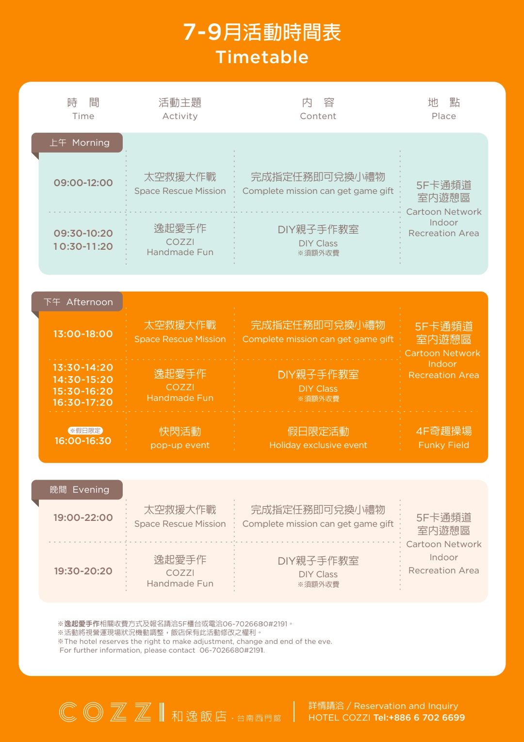 台南親子飯店推薦｜和逸飯店台南西門館，全台唯一卡通主題飯店，玩沙玩水、小火車、電動車、室內遊戲區一次滿足