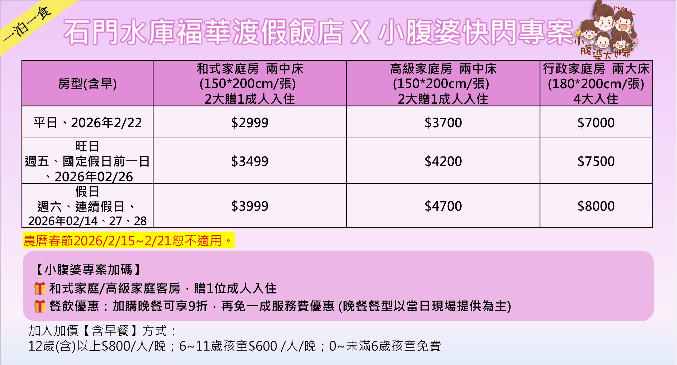 桃園親子飯店【石門水庫福華渡假飯店】全新跑酷遊戲區、400坪遊戲區、住房團購優惠