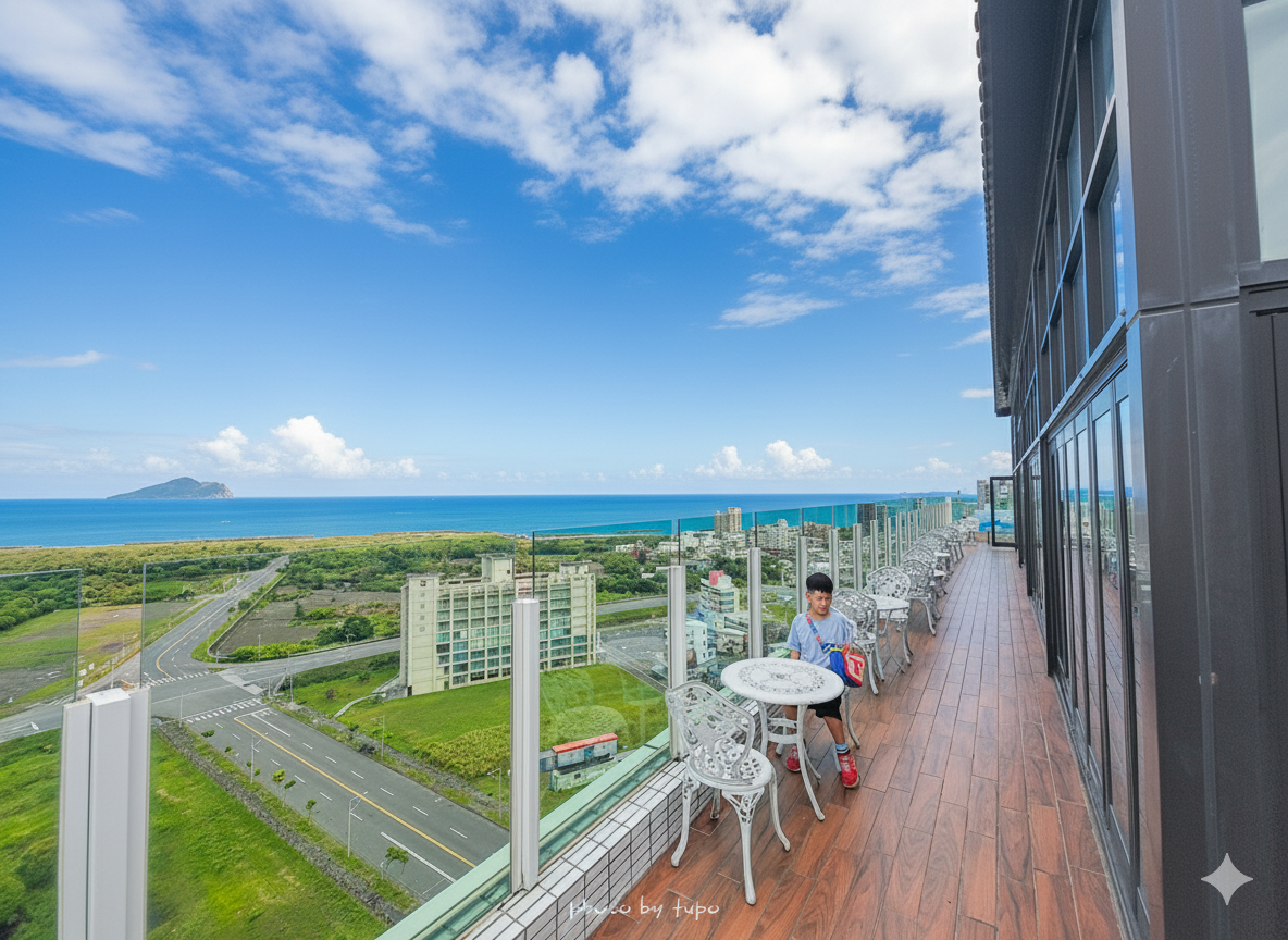 宜蘭頭城住宿推薦｜蘭陽烏石港海景酒店：室內泳池、兒童遊戲區、頂樓無敵海景下午茶