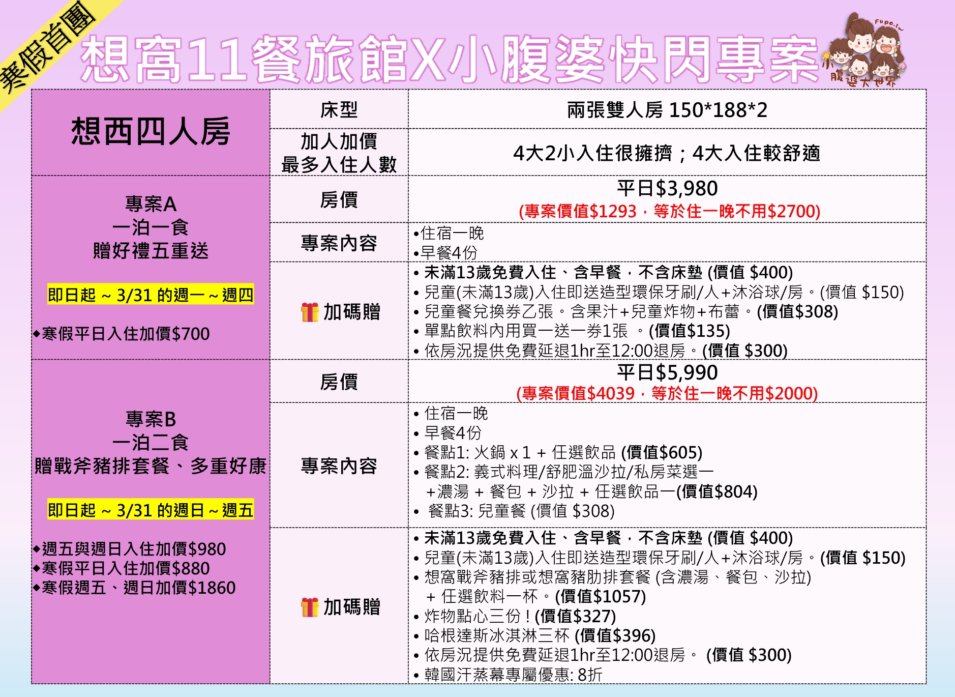 2026台中親子飯店｜想窩11餐旅館住宿推薦，800坪超大室內遊戲區，免費送兩位兒童入住！一泊二食再加碼贈戰斧豬排豪華晚餐