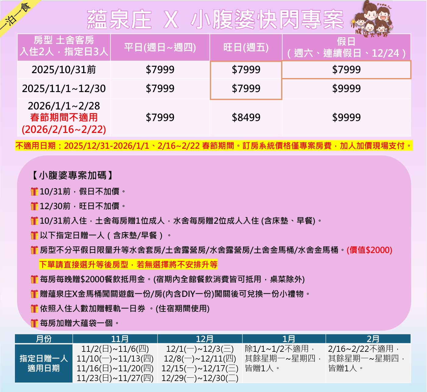 新北溫泉飯店推薦｜蘊泉庄快閃！全台唯一全套房溫泉住宿．升等房型+贈$2000餐飲券