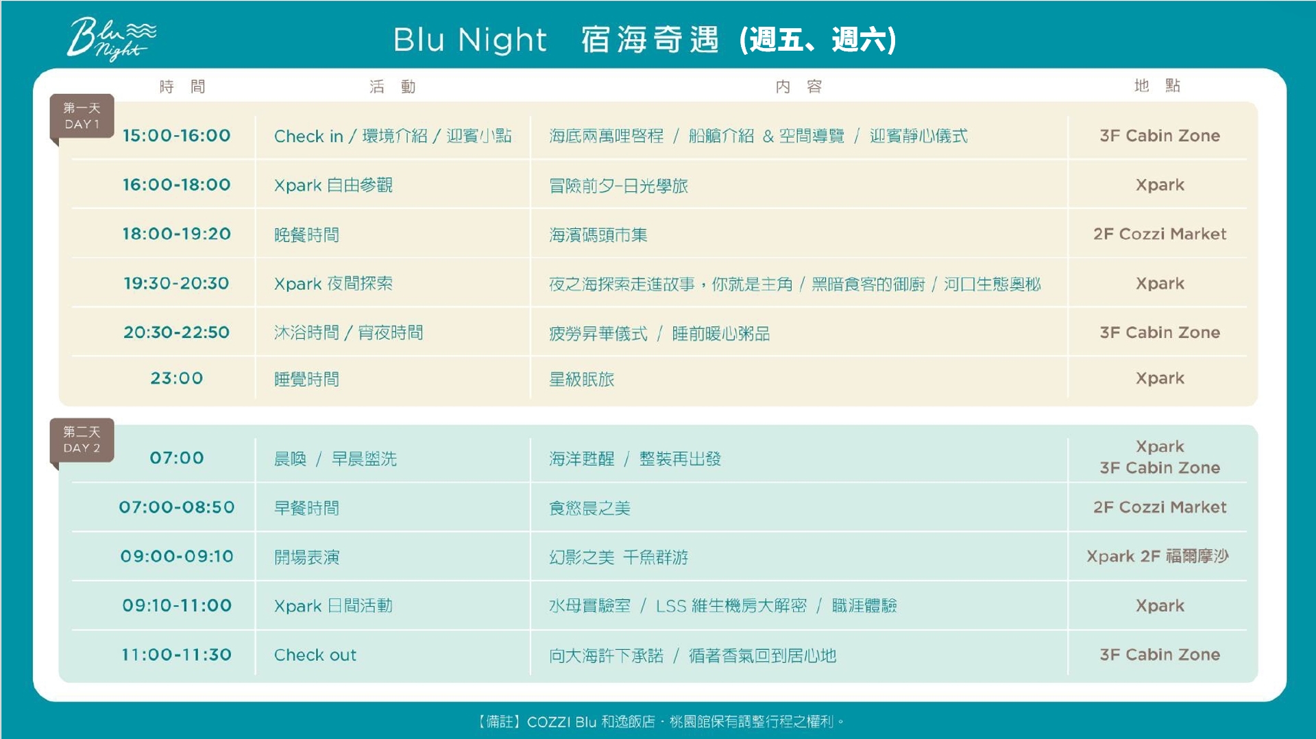 2026 Xpark【Blu Night宿海奇遇】一泊四食心得老實說,沉浸海洋世界一起入眠,行程活動分享 2026 Xpark【Blu Night宿海奇遇】一泊四食心得老實說,沉浸海洋世界一起入眠,行程活動分享