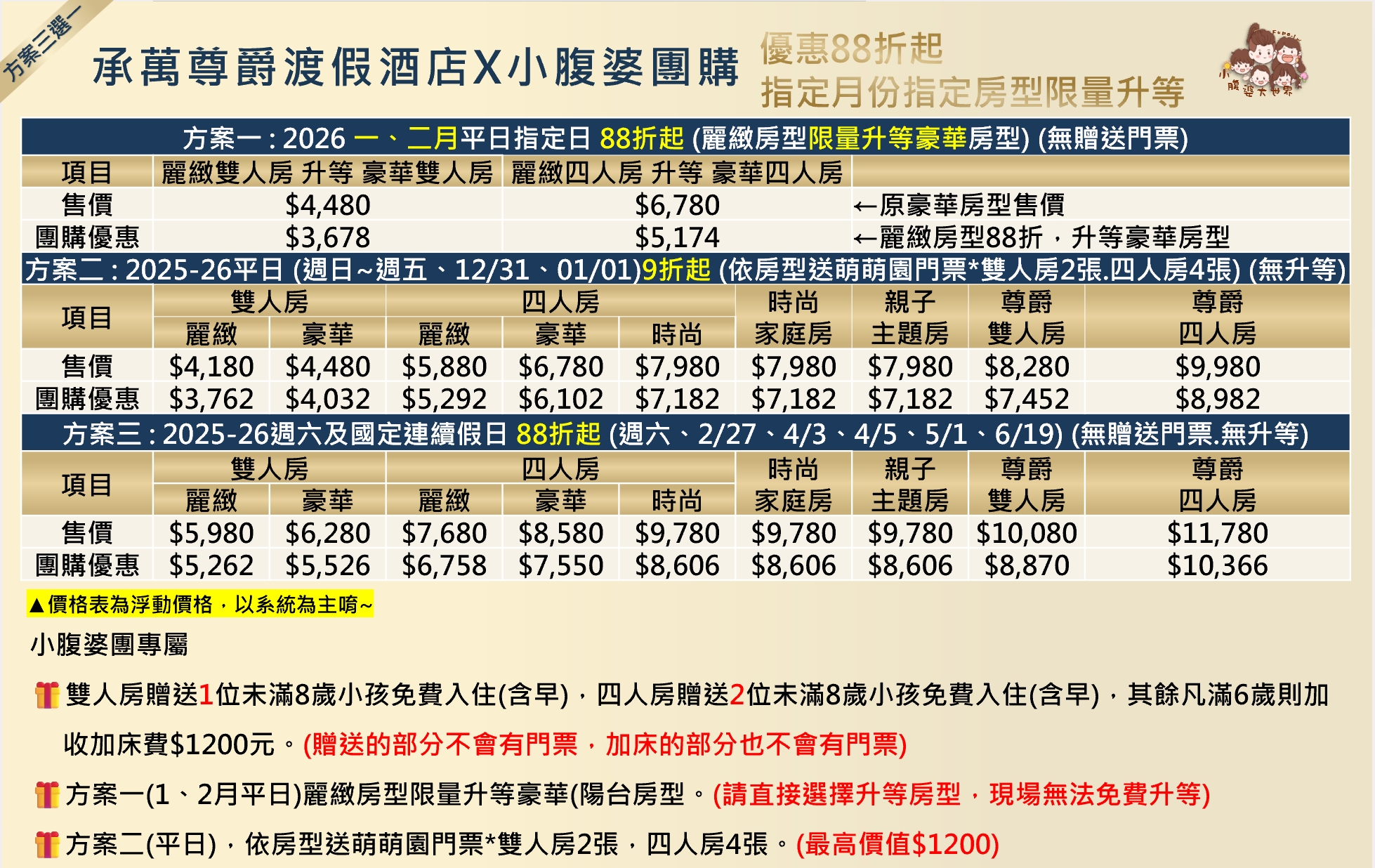 2026南投親子飯店【承萬尊爵渡假酒店】首團快閃優惠，百坪兒童賽車主題樂園,溫水星光SPA泳池,旁邊就是夜市!