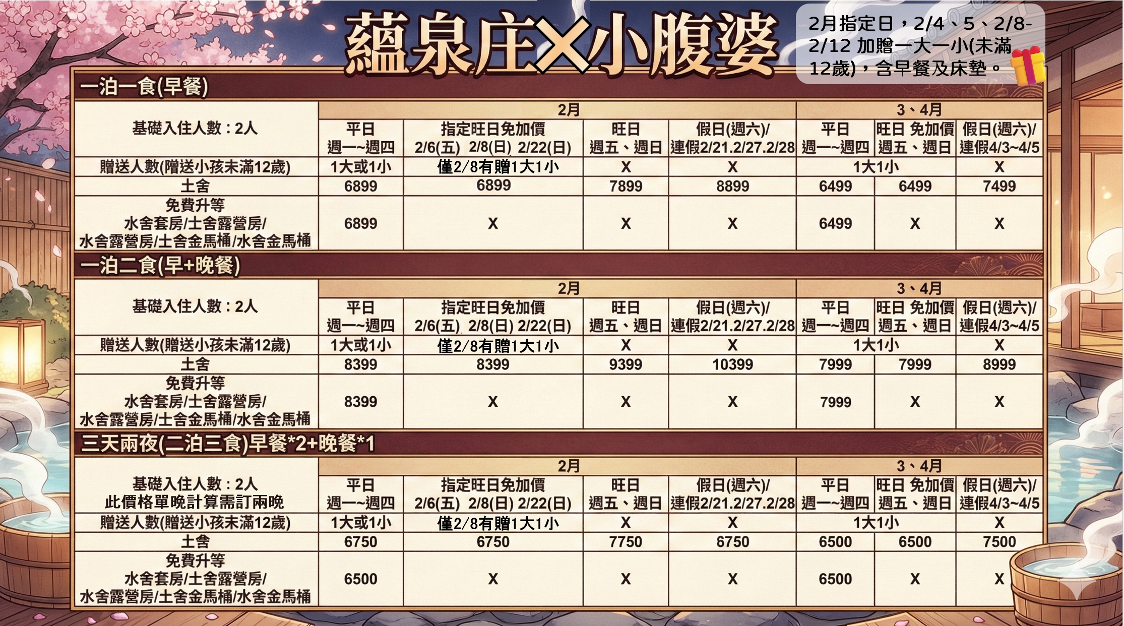 新北溫泉飯店推薦｜蘊泉庄溫泉酒店快閃優惠，全套房溫泉住宿、旺日免加價，升等再送一大或一小含早餐