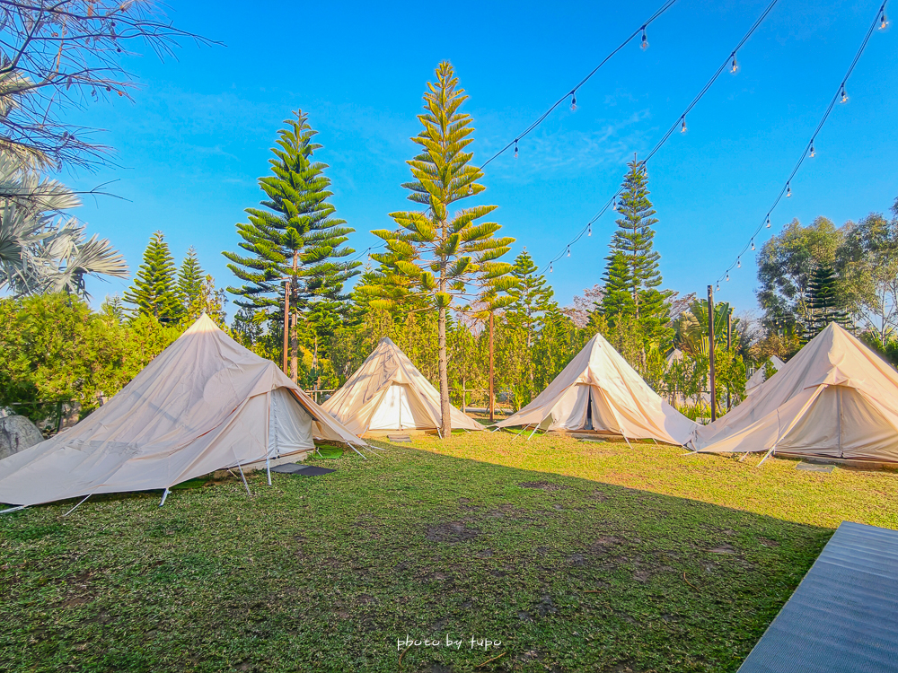 苗栗豪華露營推薦｜自然圈農場Glamping，一泊三食全包式親子露營攻略，包場100坪獨享空間