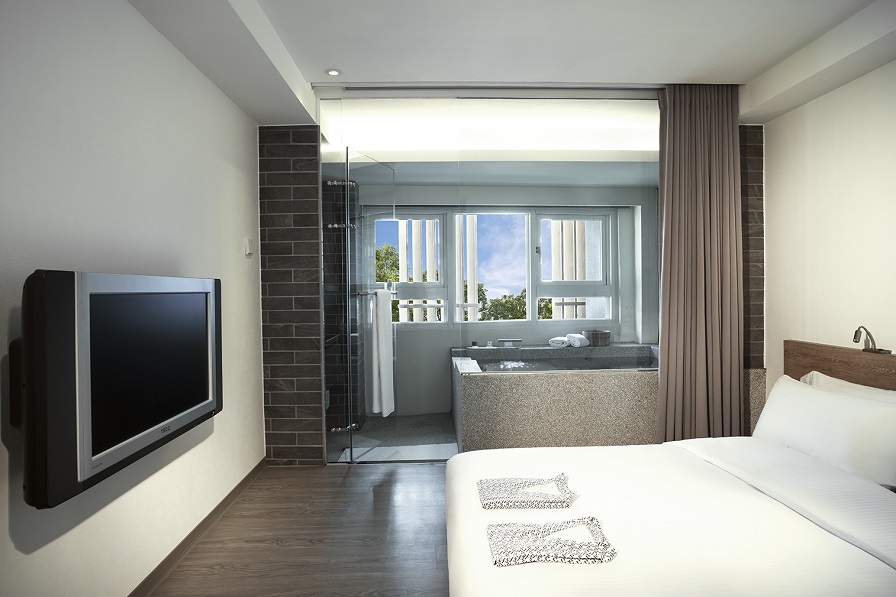 礁溪溫泉飯店推薦｜捷絲旅宜蘭礁溪館，房內超大溫泉池＋免費下午茶點，親子入住超划算