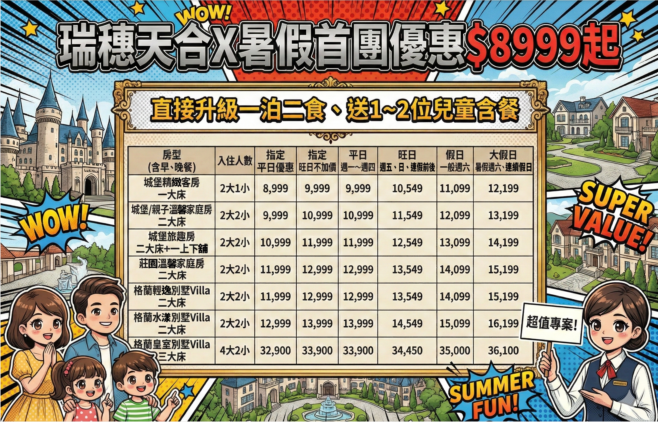 2026【瑞穂天合國際觀光酒店】台灣最美城堡飯店,暢玩溫泉水樂園,暑假首團最新住宿優惠升級一泊二食 2026【瑞穂天合國際觀光酒店】台灣最美城堡飯店,暢玩溫泉水樂園,暑假首團最新住宿優惠升級一泊二食