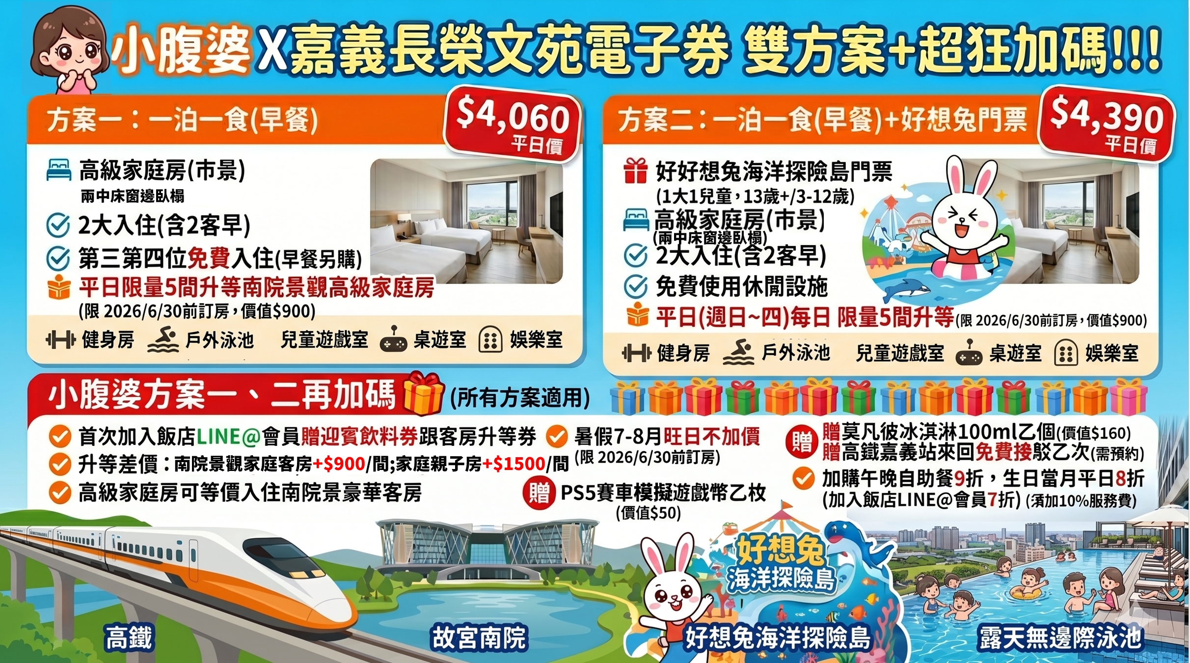 嘉義長榮文苑酒店住宿開箱｜故宮南院親子飯店推薦、泳池設施、餐點平價一次看