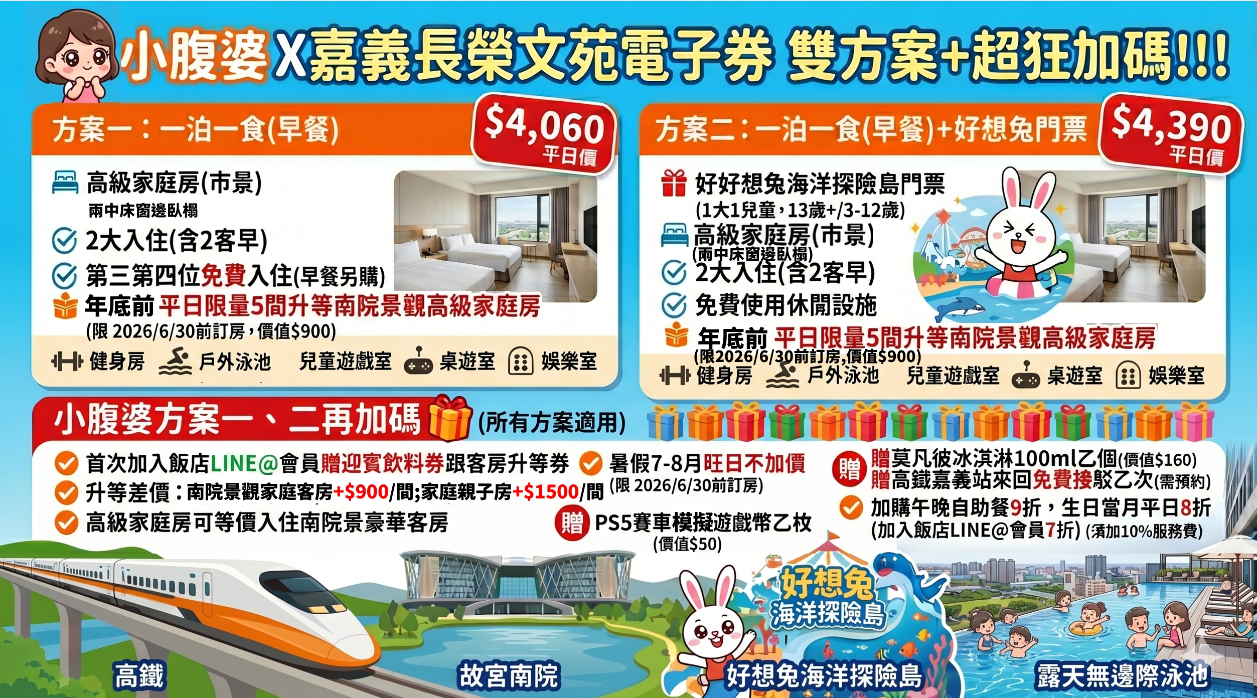 嘉義長榮文苑酒店住宿開箱｜故宮南院親子飯店推薦、泳池設施、餐點平價一次看