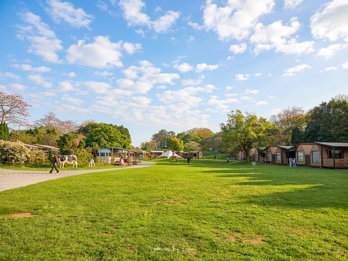 牛仔星村露營攻略｜桃園埔心農場豪華露營，一泊三食＋夜遊體驗＋高爾夫球車玩到滿，大人版蘭城晶英