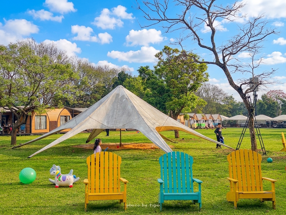 牛仔星村露營攻略｜桃園埔心農場豪華露營，一泊三食＋夜遊體驗＋高爾夫球車玩到滿，大人版蘭城晶英