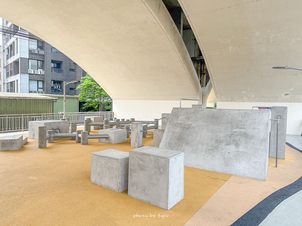 汐止雨天備案景點｜汐止長安橋下公園遊戲區開放！不怕下雨也不怕太陽，七大遊戲區一次玩