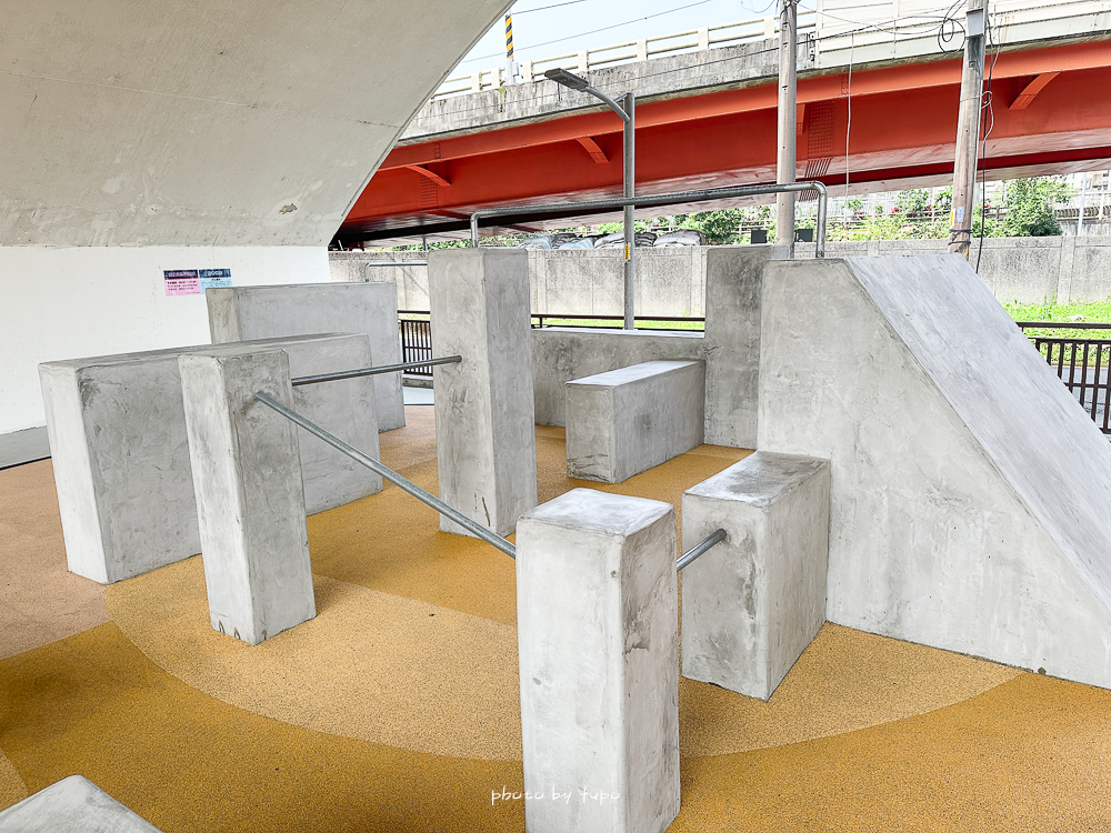 汐止雨天備案景點｜汐止長安橋下公園遊戲區開放！不怕下雨也不怕太陽，七大遊戲區一次玩