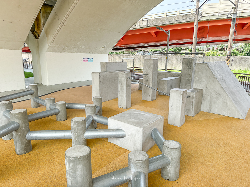 汐止雨天備案景點｜汐止長安橋下公園遊戲區開放！不怕下雨也不怕太陽，七大遊戲區一次玩