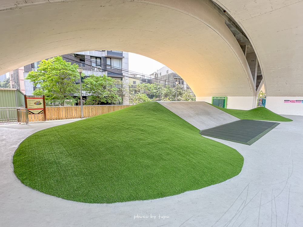 汐止雨天備案景點｜汐止長安橋下公園遊戲區開放！不怕下雨也不怕太陽，七大遊戲區一次玩