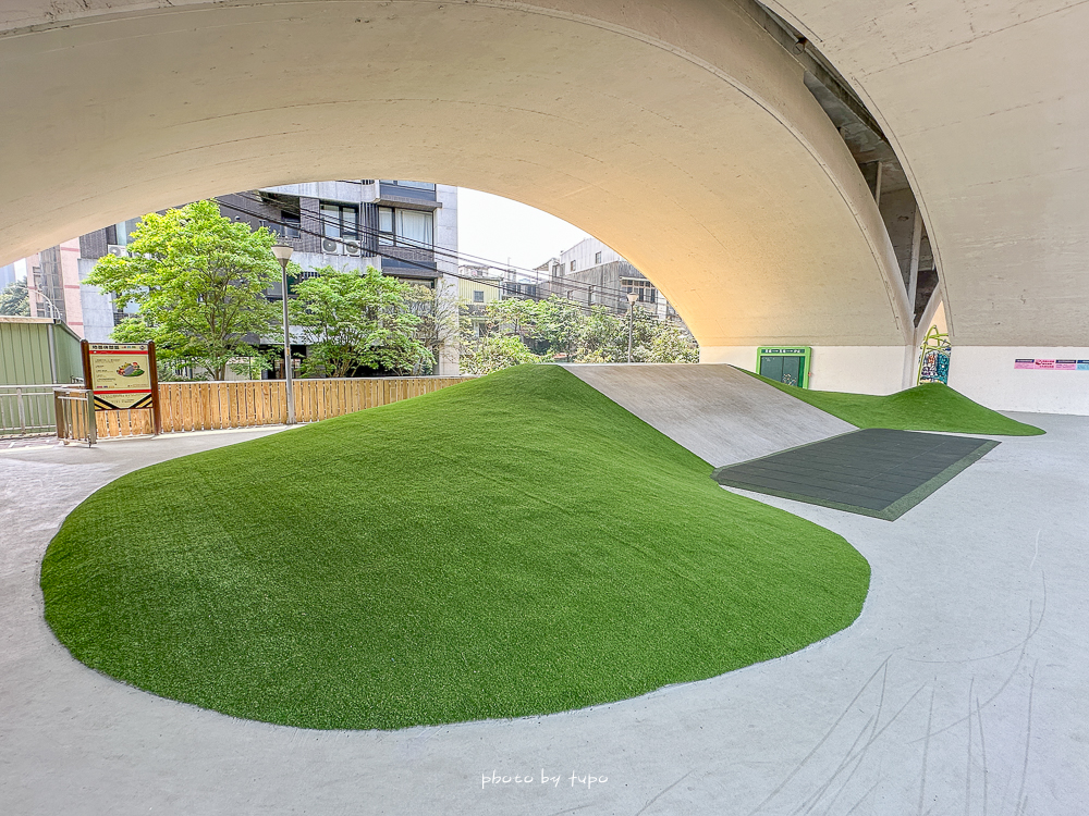 汐止雨天備案景點｜汐止長安橋下公園遊戲區開放！不怕下雨也不怕太陽，七大遊戲區一次玩
