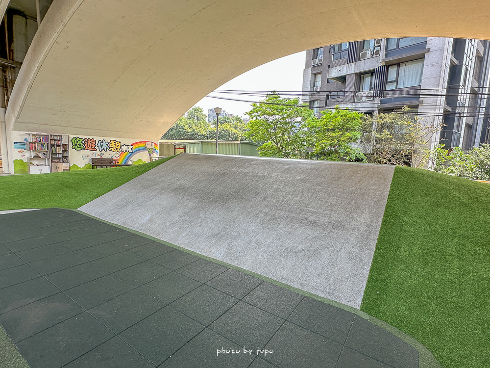 汐止雨天備案景點｜汐止長安橋下公園遊戲區開放！不怕下雨也不怕太陽，七大遊戲區一次玩