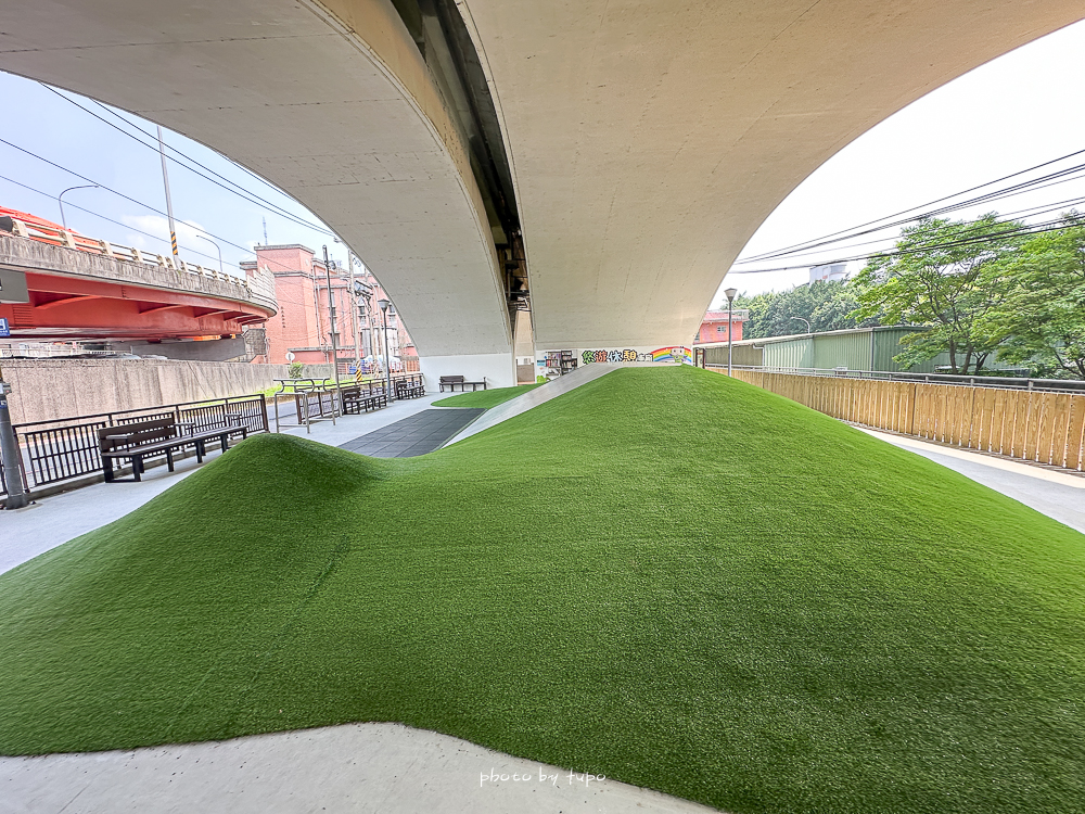 汐止雨天備案景點｜汐止長安橋下公園遊戲區開放！不怕下雨也不怕太陽，七大遊戲區一次玩