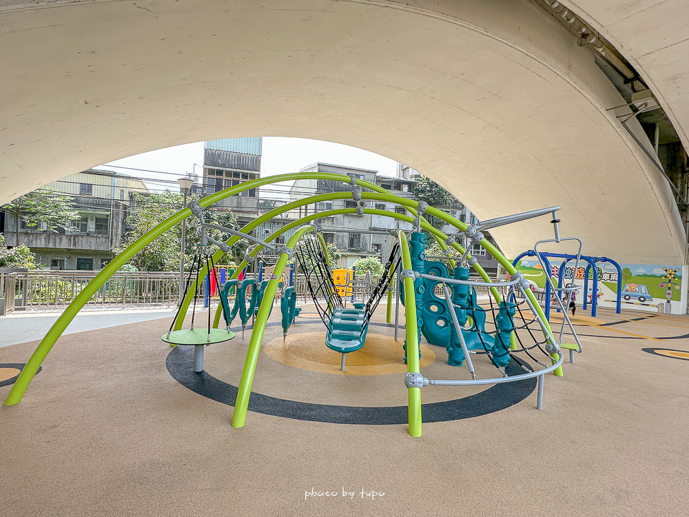 汐止雨天備案景點｜汐止長安橋下公園遊戲區開放！不怕下雨也不怕太陽，七大遊戲區一次玩