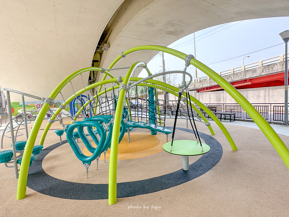 汐止雨天備案景點｜汐止長安橋下公園遊戲區開放！不怕下雨也不怕太陽，七大遊戲區一次玩