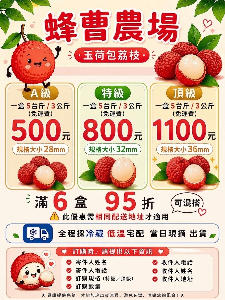 高雄大樹玉荷包開箱｜蜂曹農場「皮薄爆汁系荔枝」：通過台日雙重檢驗、SGS 三重認證、產地直送只到 5/28