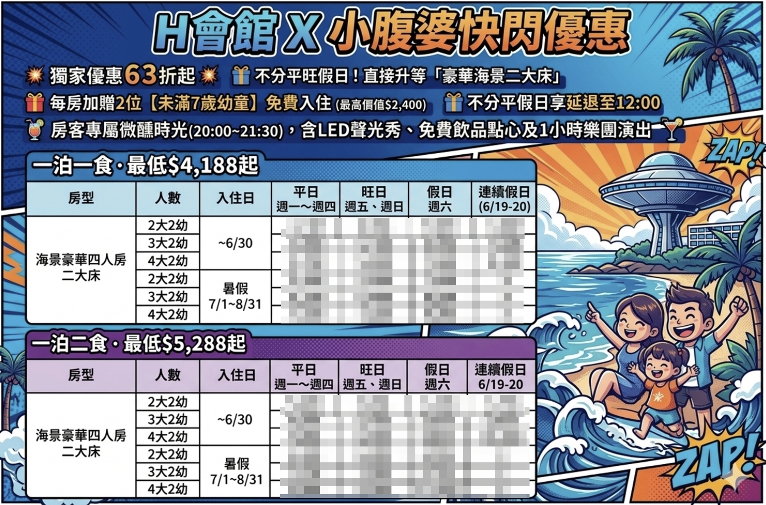 2026墾丁H會館暑假住宿優惠|親子首選無邊際泳池、超美海景房、多種好玩活動、設施,澎湃早餐、晚餐 2026墾丁H會館暑假住宿優惠|親子首選無邊際泳池、超美海景房、多種好玩活動、設施,澎湃早餐、晚餐