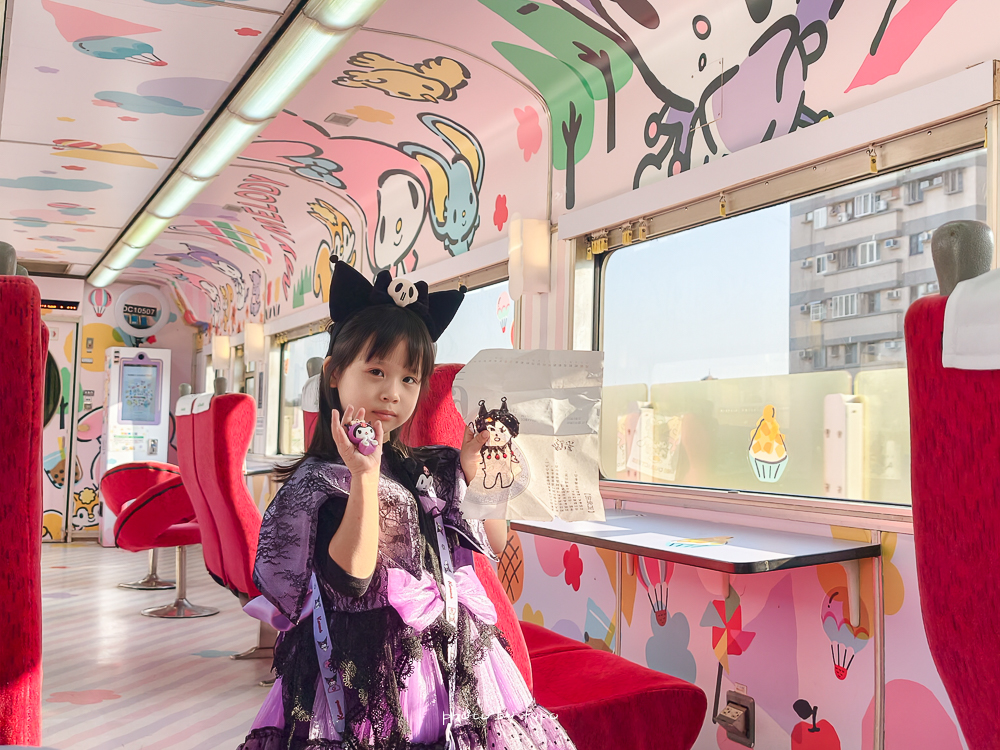 環島之星 三麗鷗萌旅號開箱｜帶阿嬤體驗移動的觀光列車．小小列車長體驗＋親子飯店住宿優惠一次看 @小腹婆大世界