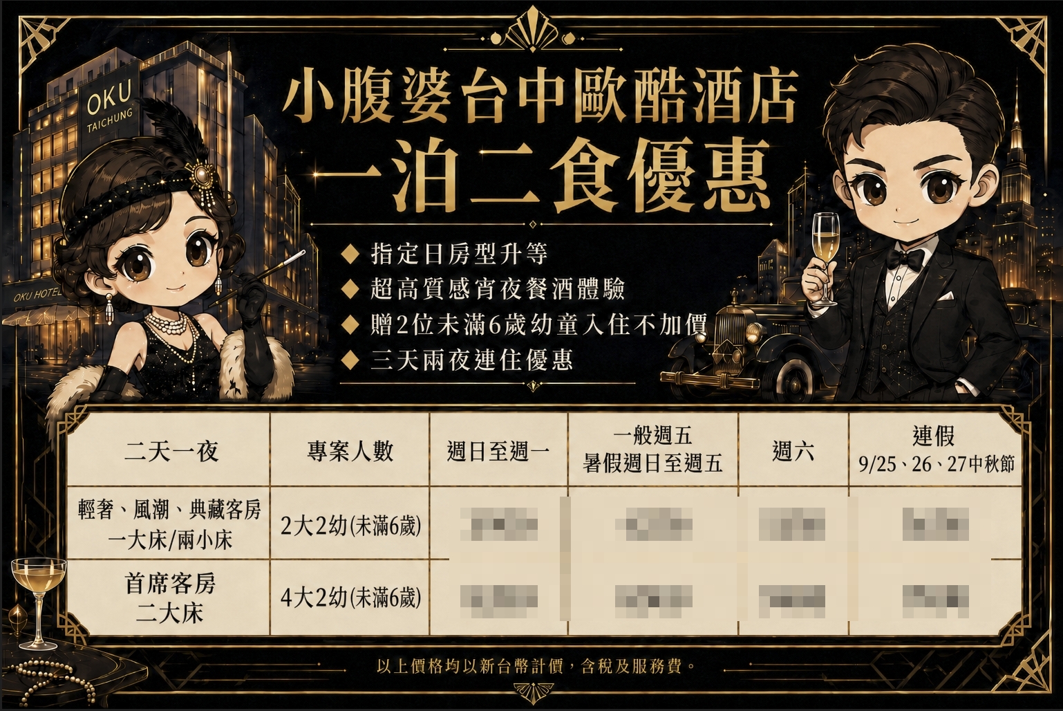 台中住宿推薦2026｜最強黑馬奢華飯店！OKU Hotel Taichung歐酷酒店，米其林指南推薦、三層樓高室內酒塔、冠軍調酒師酒吧，近台中車站