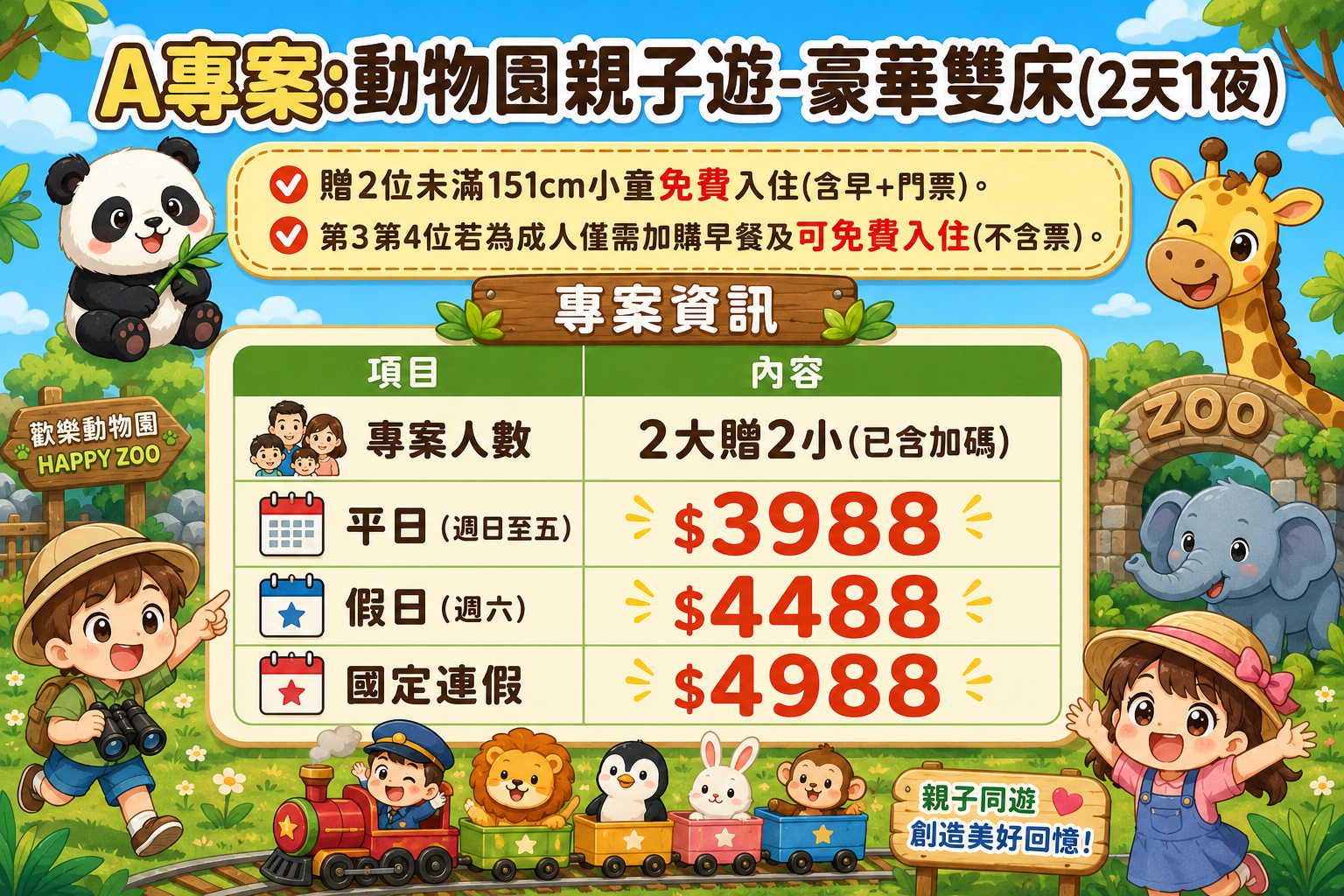 福容大飯店台北二館優惠｜木柵動物園住宿推薦，參加新北打卡趣有機會0元入住