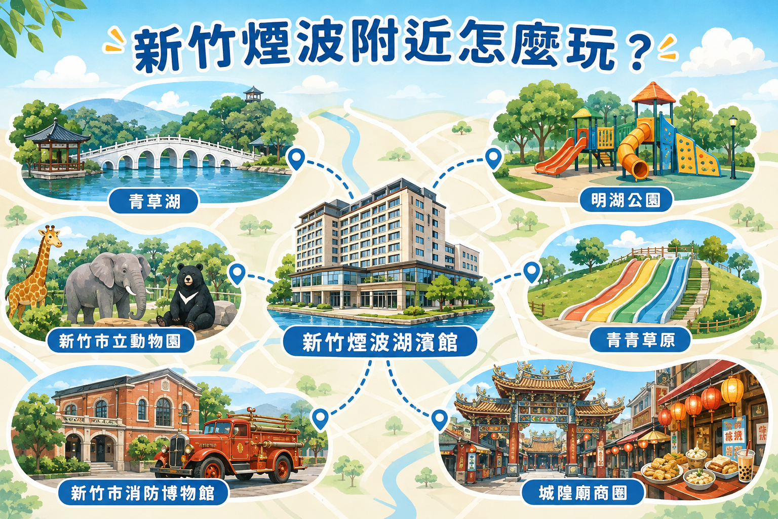 2026新竹親子飯店「新竹煙波湖濱館」下雨天也可以暢玩的全台最大室內遊戲區親子飯店、溫水游泳池，早餐Buffet超好吃！