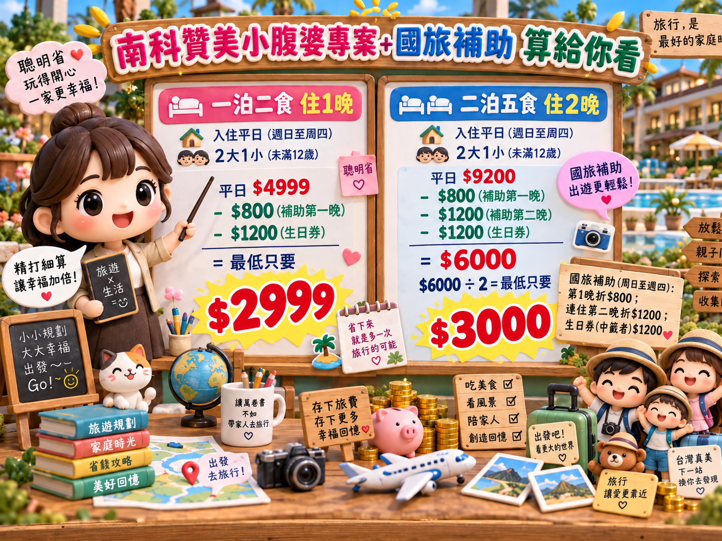 2026台南親子飯店「南科贊美酒店」快閃優惠，玩樂攻略優惠總整理！控窯玩水釣魚、免費點心&宵夜